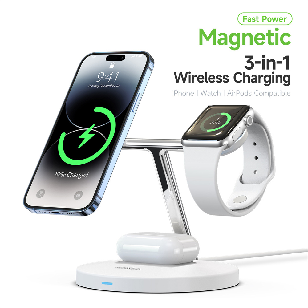 Cargador Inalambrico 3in1 10w Para Iphone 11 Xs Xr Apple Watch Air Pods 2  YONGSHENG
