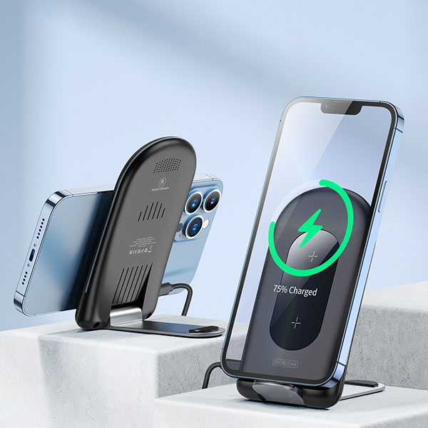 Chargeur sans fil rapide W2 avec support pliable