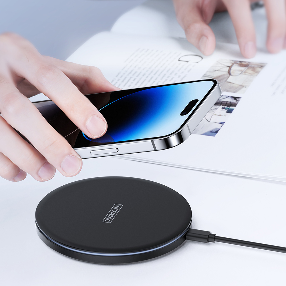 W8 Chargeur sans fil 15W pour iPhone, Samsung, Huawei, Xiaomi