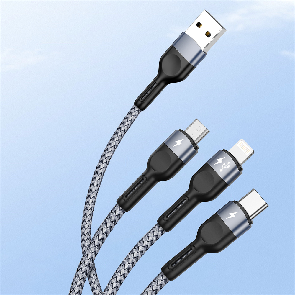 A3 Câble 3 en 1 Lightning / USB C / Micro USB