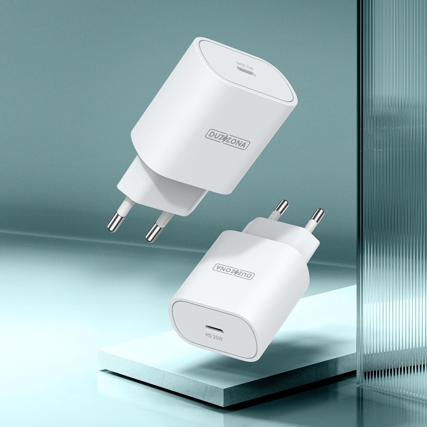 T6 Chargeur PD 25W Charge rapide pour Samsung / iPhone / iPad