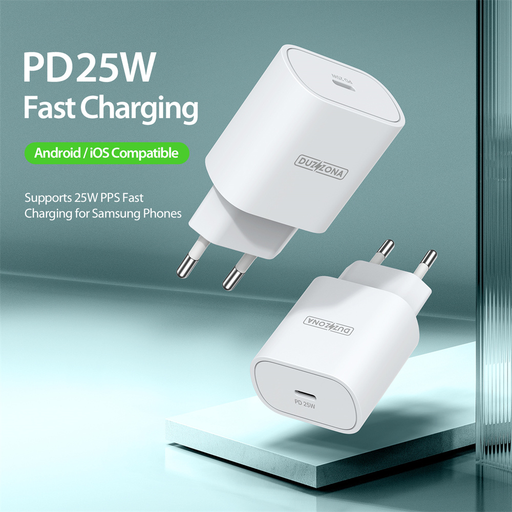 T6 25W PD Charger Fast Charging for Samsung iPhone iPad