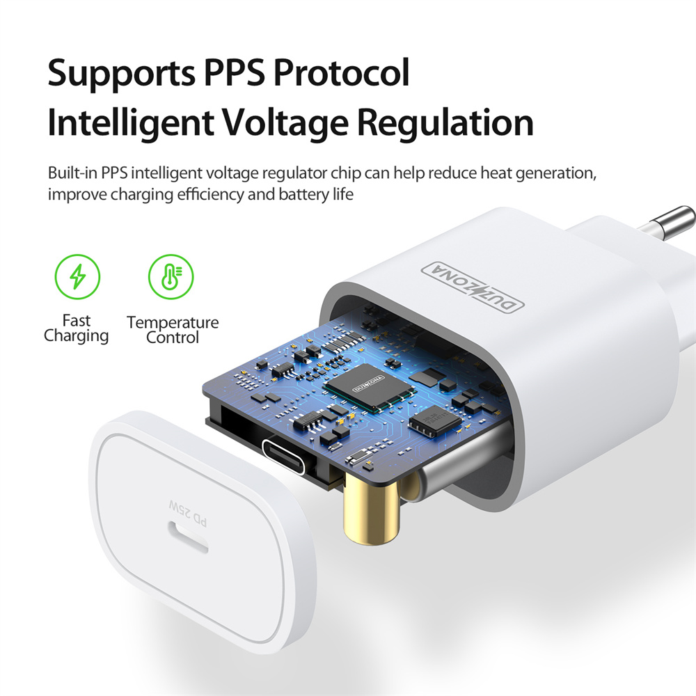 T6 25W PD Charger Fast Charging for Samsung iPhone iPad