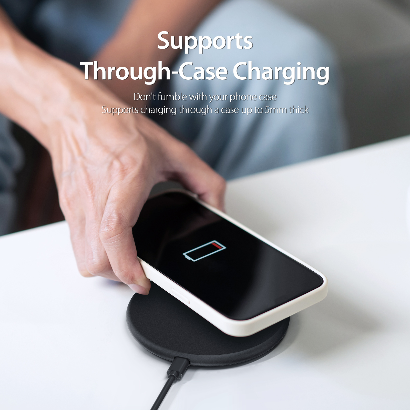 W11 Qi-Certified 15W Simple Wireless Charger