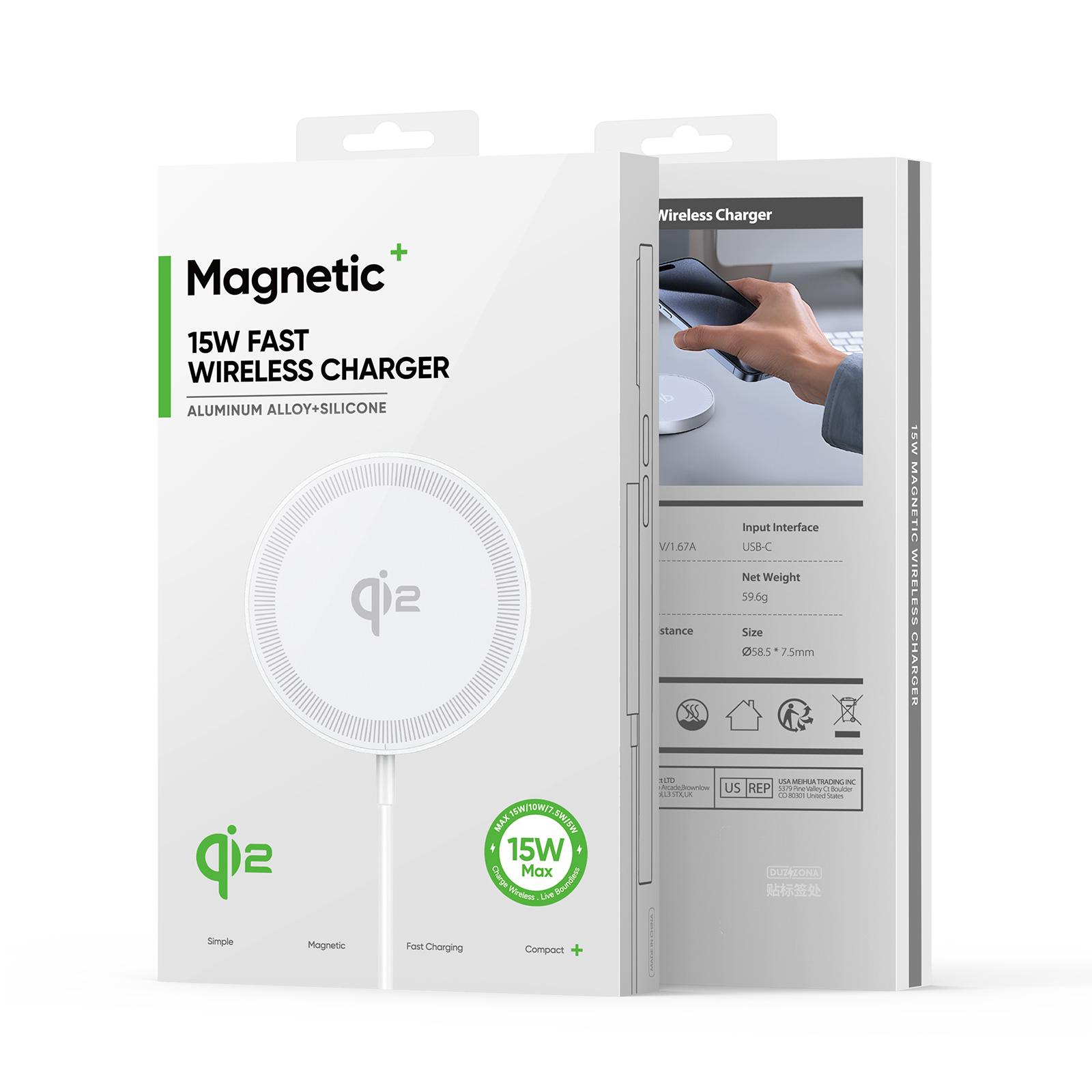 Qi2 15W Wireless Magnetic Car & Desk Charger
